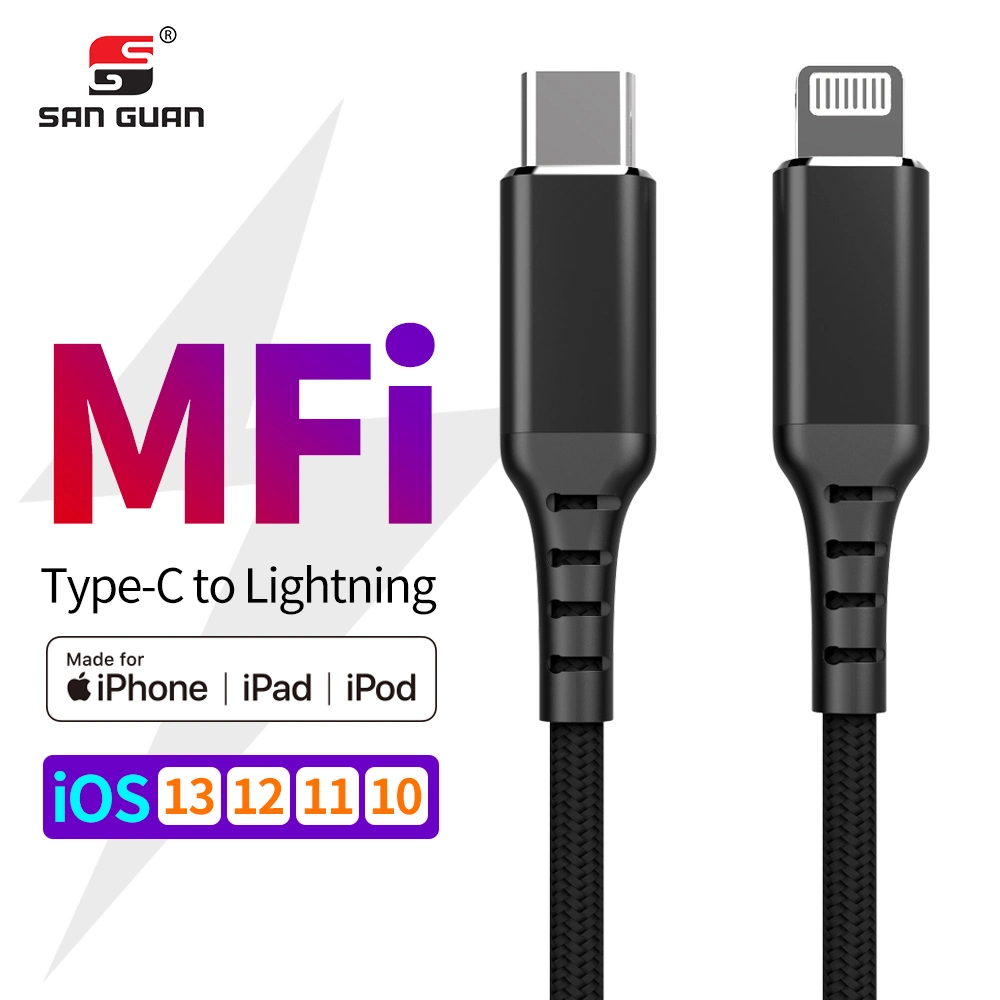 New Mfi Lightning to USB Type C Cable Support 20W 30W Cable USB for iPhone 13 14