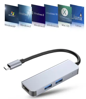 Unterstützt 4K HD USB3.0 Hub-Typ