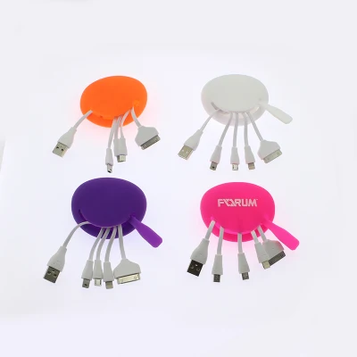 All-in-One-Multi-USB-Adapter. Schnelles 4-in-1-USB-Ladekabel